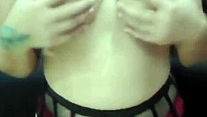 Chubby amateur wife masturbates for her lover in this homemade video