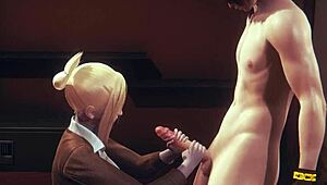 Uncensored Shingeki no Kyojin hentai with futanari action