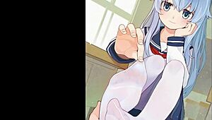 Femdom and jerk off contest with anime fetish themes