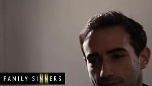 Lacy Lennon Sucks Stepbrother's Cock Then Begs for Cum on Face