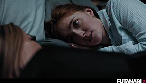 sexy maid with dick, umm, sleeps with boss's busty wife, oops