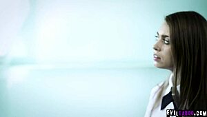 Horny professor charles dera secretly fucked with beautiful teen 18+ student jill kassidy in the bathroom