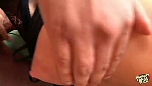 Kinky Anal Blonde Babe Takes Two Cumshots While Sticking High Heels in Her Mouth in BDSM Threesome