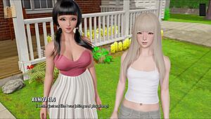 3D Hentai Scene with Big Tits and Huge Cock Cumshot