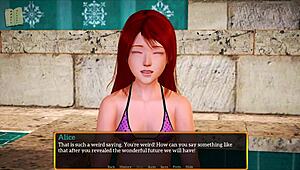 my new family introduces redhead with small tits in episode 520