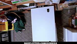 i caught the shoplifting teen 18+ lexi lore in the office