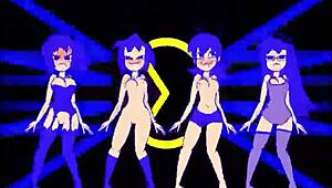 Pacman Ghost Girls Perform Dance