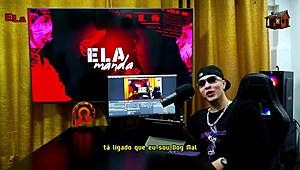 Gih Spaniard Puts Redhead Cowgirl On Podcast Table To Show Her Pink Pussy