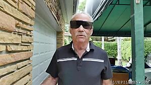 Young Nurse Cares for Old Patient's Big Black Cock