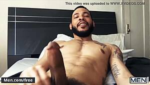 Can you believe these six hunks on a video call? Some drilling holes with dildos, others stroking cocks!