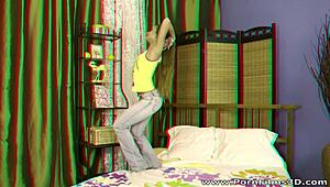 3D porn with acrobatic teen Nicole and shaved pussy