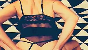 Skinny milf wife spreads her open ass for intense action.