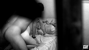 spying on a beautiful amateur teen yelling loud during hidden cam doggystyle