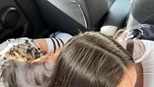 Hey, girl next door, paid with a blowjob in car for college ride, swallow it?