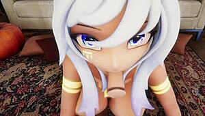 Hentai Vtuber Elfie Love Gives You Blow Job 3D Vrchat Mmd