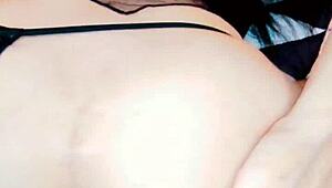 Skinny milf wife spreads her open ass for intense action.