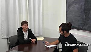 Caught stealing but seduced guard!