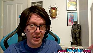 Beautiful Angel Participates In Casting Interview With European Nerd