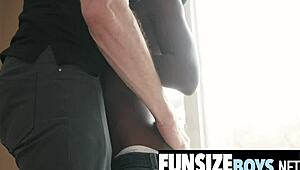 my tight black teen asshole stretched by massive white cock