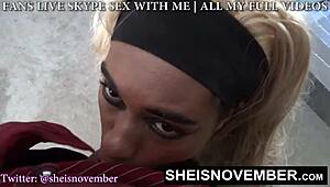 i caught my stepsister msnovember outside and she sucked my dick in public risky move