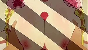 Mitsuri And Tanjiro Engage In Titty Fuck And Kissing