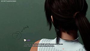 Busty slut Lara Croft deepthroats huge BBC at glory hole in 3D hentai action, damn!