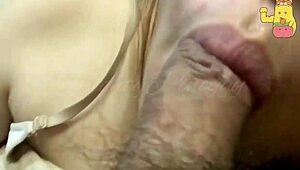 asian babe gives sloppy deepthroat blowjob with moaning