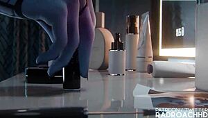 big tits babe rides monster cock and squirts creampie