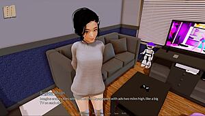 Harem hotel game features sexy anime characters with big tits in revealing outfits