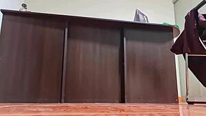 camara escondida catches nataly delpech banging hard at work! 😲