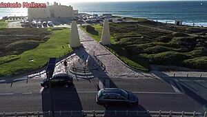 Man, this hot Portuguese bubble butt got picked up at the beach!