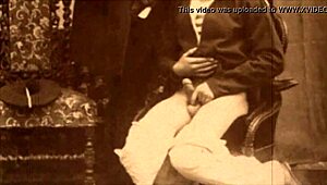 vintage victorian homosexuals sharing intimate moments in retro style