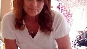 Mature Milf Applies Lotion To Her Nude, Sexy Skin