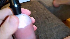 hey, check my cock pump and rings setup today