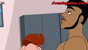 Feeling intense passion in brazilian gay cartoon gym slut scene