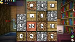 Hornycraft parody hentai game with big cock piglin happy ending