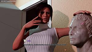 Busty slut Lara Croft deepthroats huge BBC at glory hole in 3D hentai action, damn!