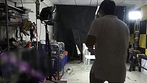 Playing with a Young Chinese Model Today