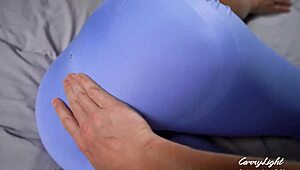 Step Son Caught Step Mom Masturbating and Helped Her Cum Fast