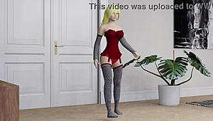 maya gets into a hot threesome in this 3d hentai cartoon