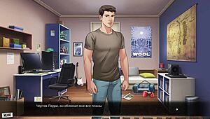 complete gameplay - our red string part 16, slut bent over in public