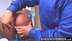 Hold Still Nerdy Slut, I’m Ripping Your Tight Pussy Apart. Watch That Giant Ebony Ass Wiggle for This Old Pervert!