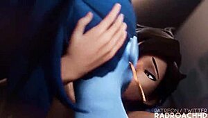 big tits babe rides monster cock and squirts creampie