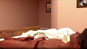 My hot stepmom help me cum hard first time 😊