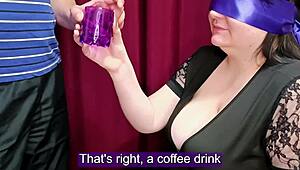 Tricked my wife with a taste game, she drank cum! 😜