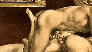 Vintage Erotic Illustration Packed with Seductive Anime Charm