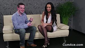 uhh, i swear this foxy doll swallowed every drop of cum on her face...