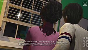 teen japanese lover faces bully in steamy anime gameplay