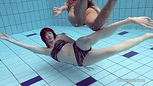 katrin privsem and lucy gurchenko are underwater babes, so hot