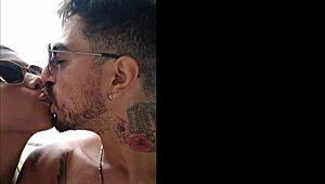 Lunna Vaz And I Fuck On The Balcony During The Party! Big Tits And Ass Exposed.